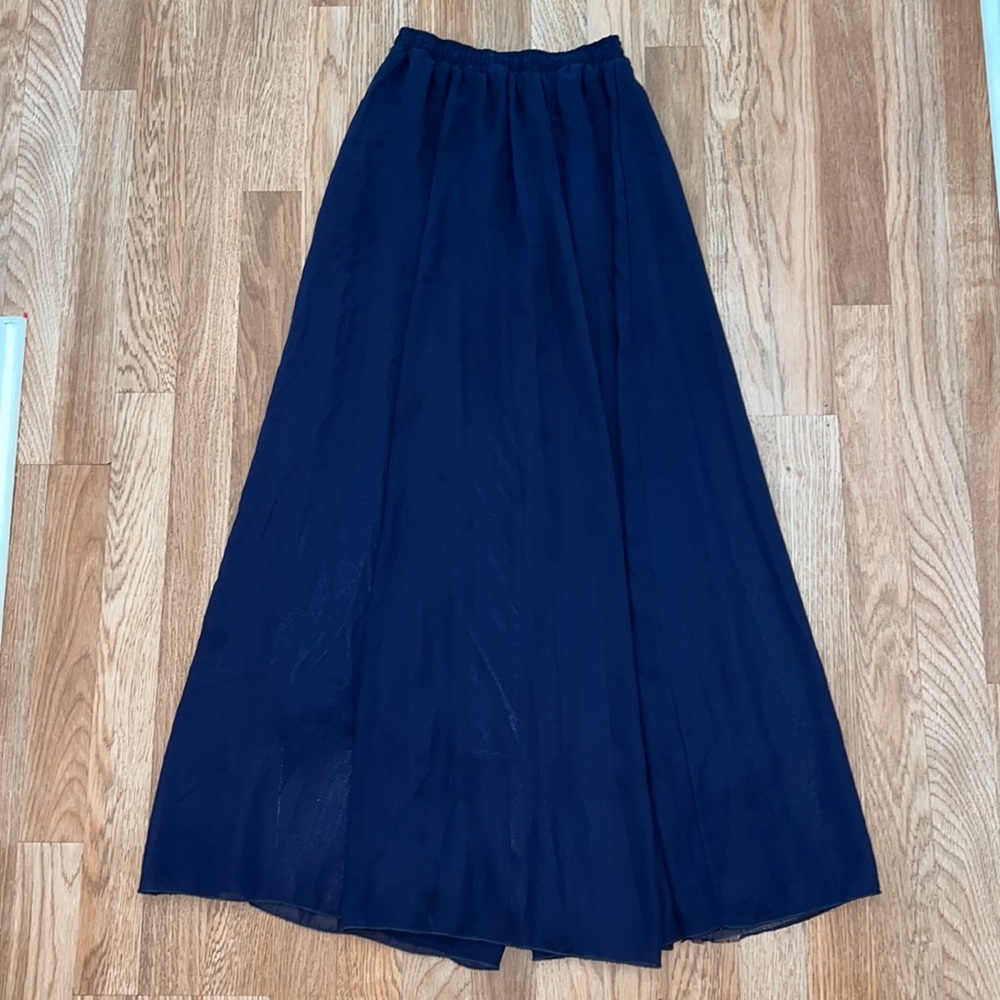 Flowy Sheer Loose Pleated Skirt